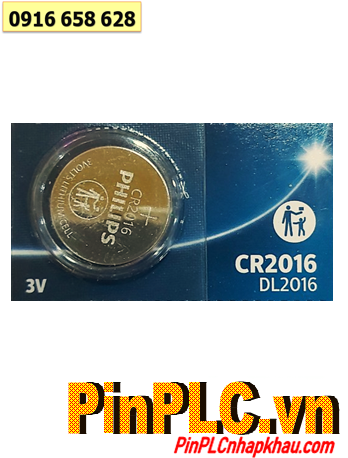 Pin CR2016 _Philips DL2016; Pin 3v lithium Philips CR2016 DL2016 chính hãng